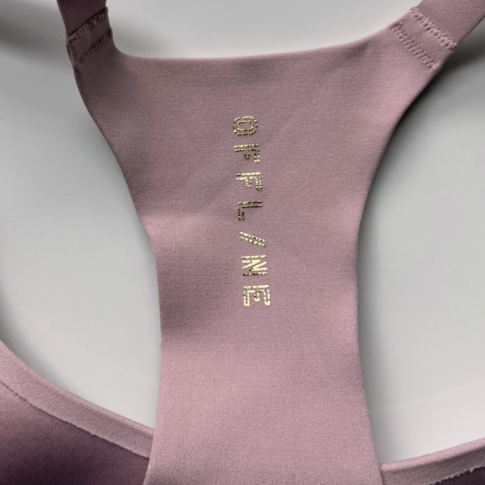 Aerie Offline • Light Pastel Mauve Pink Racerback Sport Bra - Picture 3 of 3